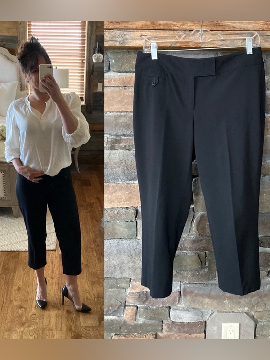 White House Black Market Pants - White House Black Market Legacy Black Cropped Capri Corpcore Pants